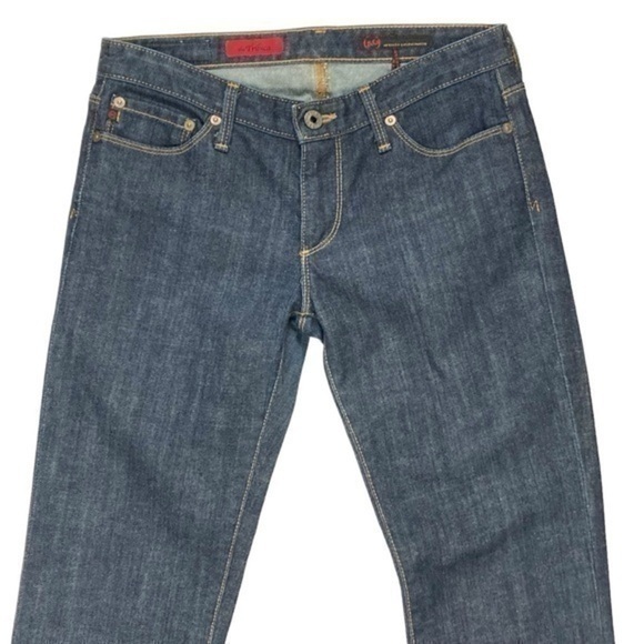 AG Adriano Goldschmied Jeans Women 27 Tribeca Dark Wash Denim Straight Leg Pants - Picture 3 of 14